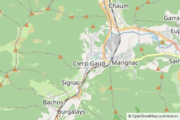 Mapa Cierp-Gaud