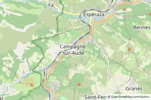 Mapa Campagne-sur-Aude