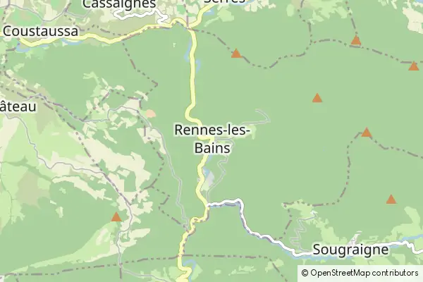 Mapa Rennes-les-Bains