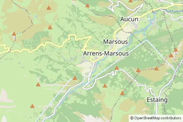 Mapa Arrens-Marsous