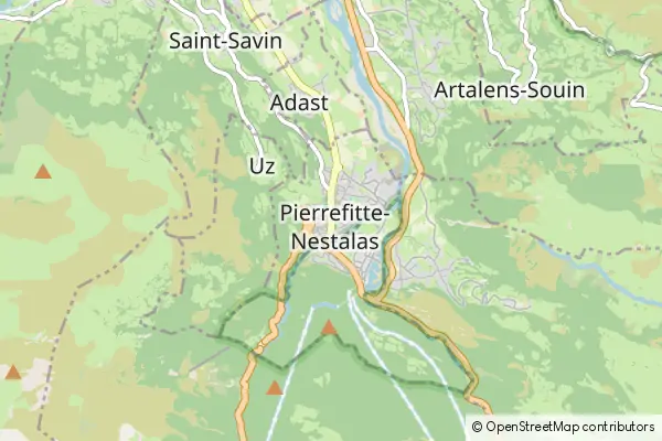 Mapa Pierrefitte Nestalas