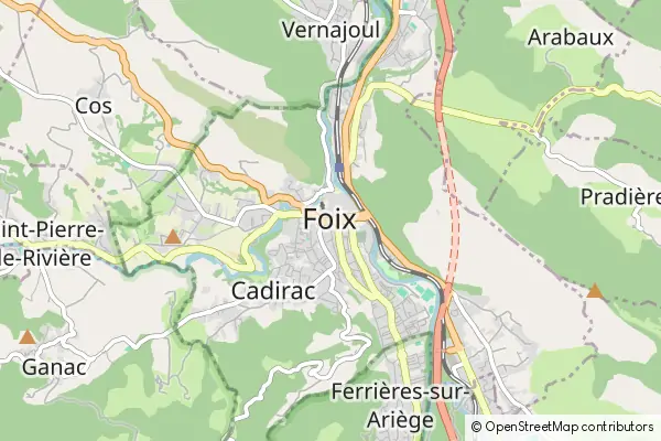 Mapa Foix