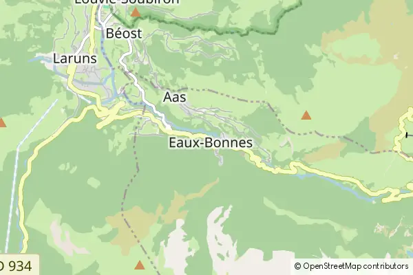 Mapa Eaux-Bonnes