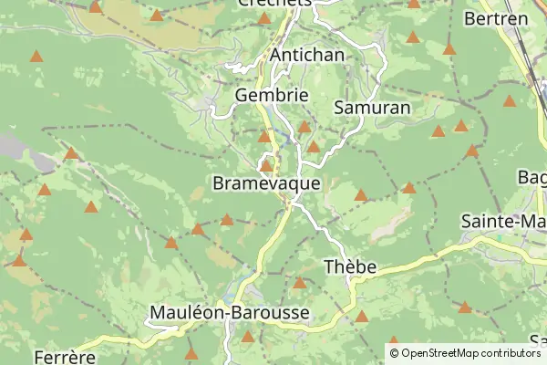 Mapa Bramevaque