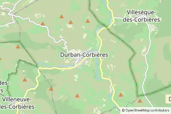 Mapa Durban-Corbières