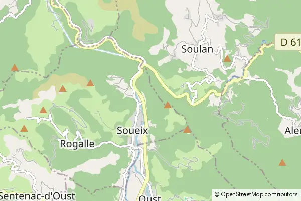 Mapa Soueix-Rogalle