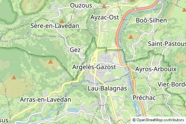 Mapa Argelès-Gazost