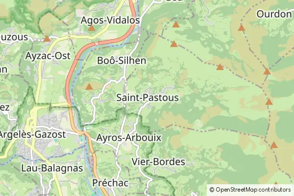 Mapa Saint-Pastous