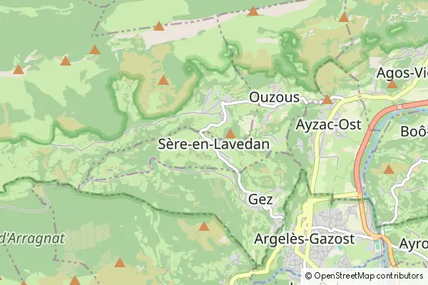 Mapa Sère-en-Lavedan