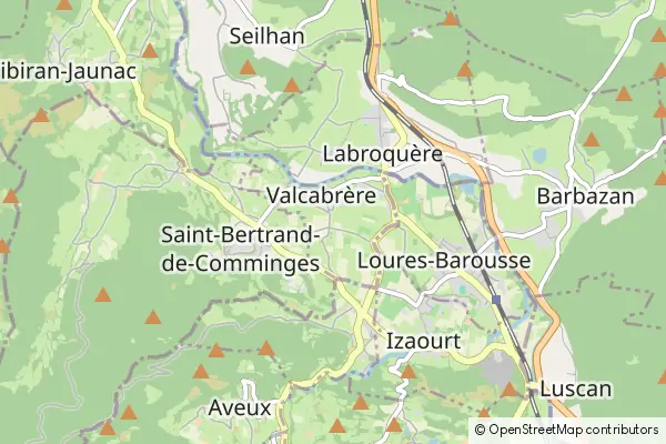 Mapa Valcabrère