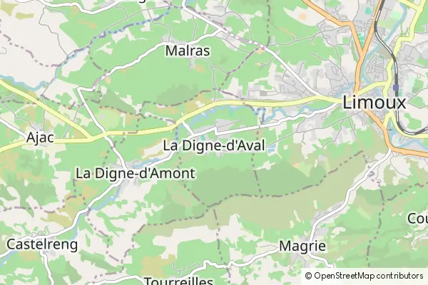 Mapa La Digne-d'Aval