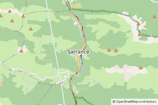 Mapa Sarrance