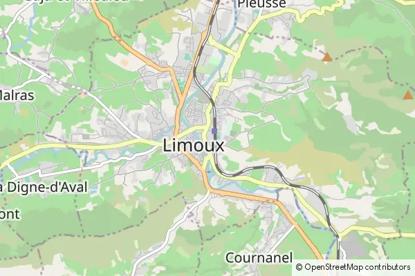 Mapa Limoux