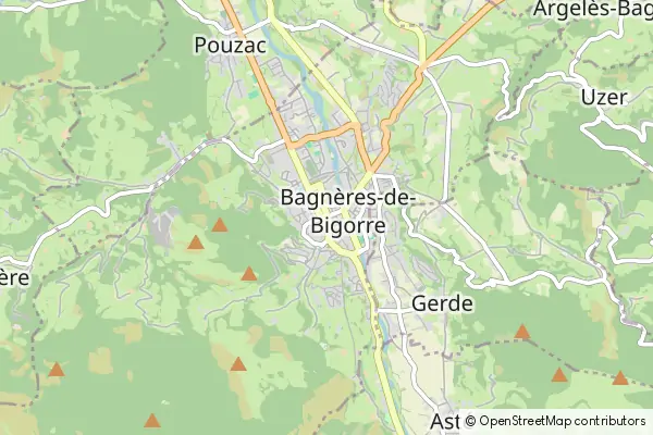 Mapa Bagnères-de-Bigorre