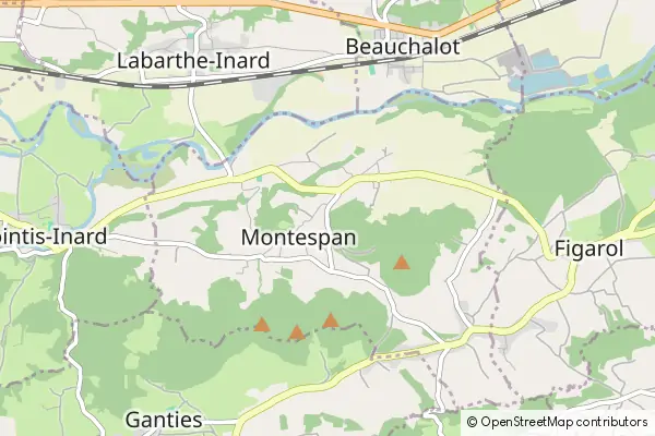 Mapa Montespan