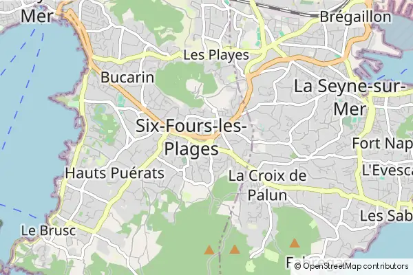 Mapa Six-Fours-les-Plages