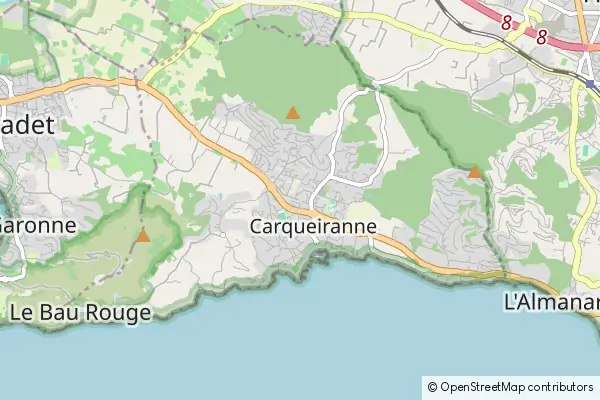 Mapa Carqueiranne