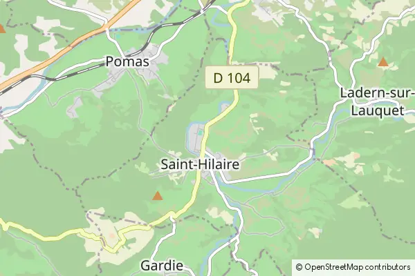 Mapa Saint-Hilaire