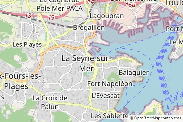 Mapa La Seyne-sur-Mer