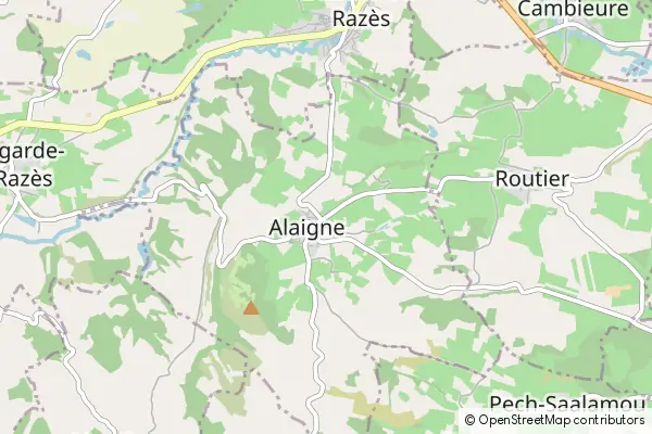 Mapa Alaigne