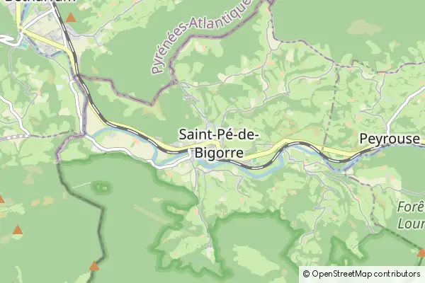 Mapa Saint-Pé-de-Bigorre