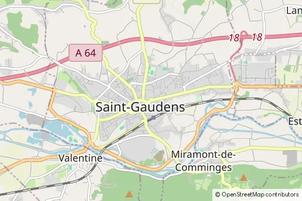 Mapa Saint-Gaudens