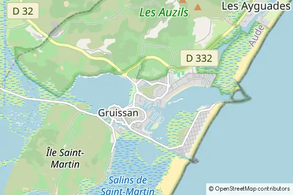 Mapa Gruissan