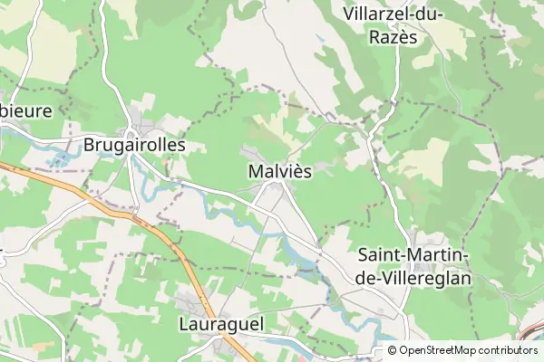 Mapa Malviès