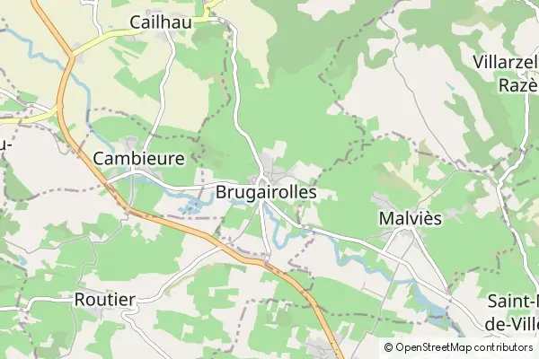 Mapa Brugairolles