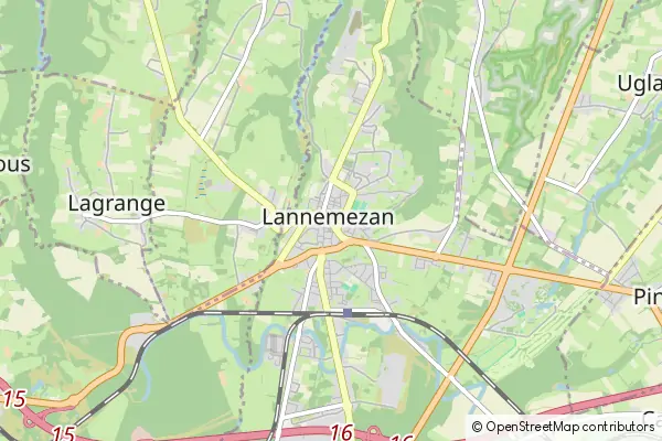 Mapa Lannemezan