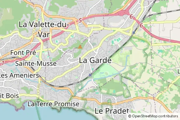 Mapa La Garde