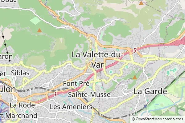 Mapa La Valette-du-Var