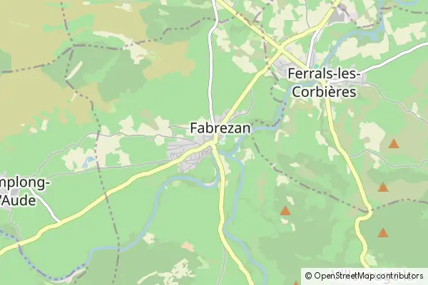 Mapa Fabrezan