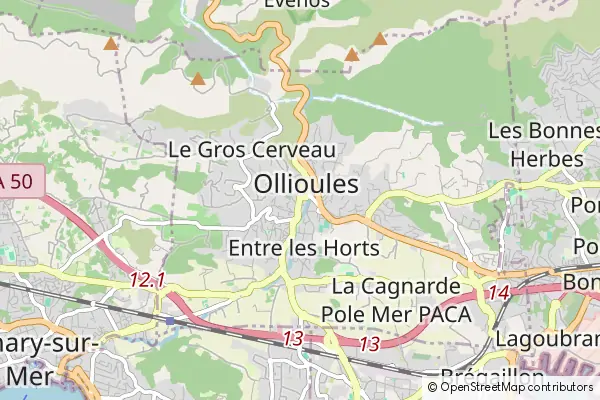 Mapa Ollioules