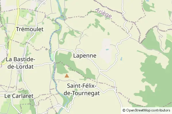 Mapa Lapenne