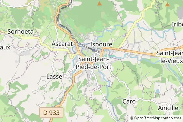 Mapa Saint-Jean-Pied-de-Port