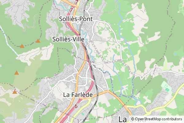 Mapa Solliès-Ville