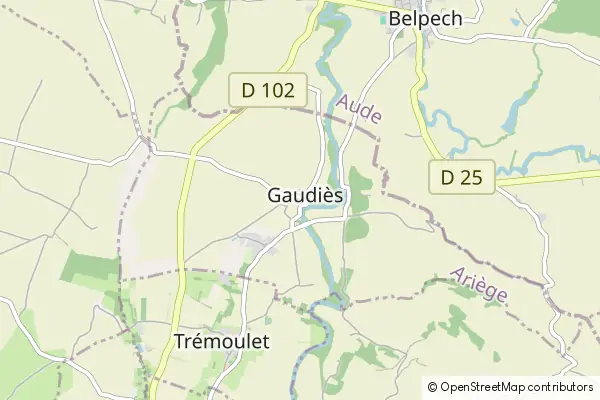 Mapa Gaudiès