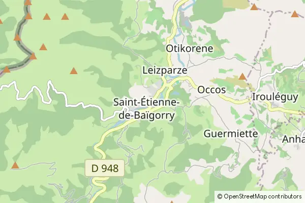 Mapa Saint-Étienne-de-Baïgorry