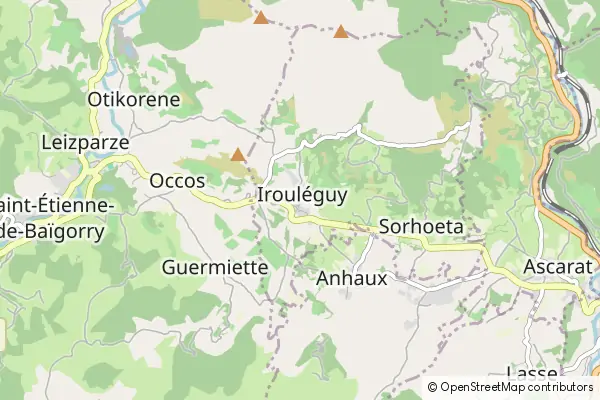 Mapa Irouléguy