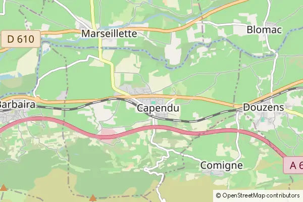 Mapa Capendu