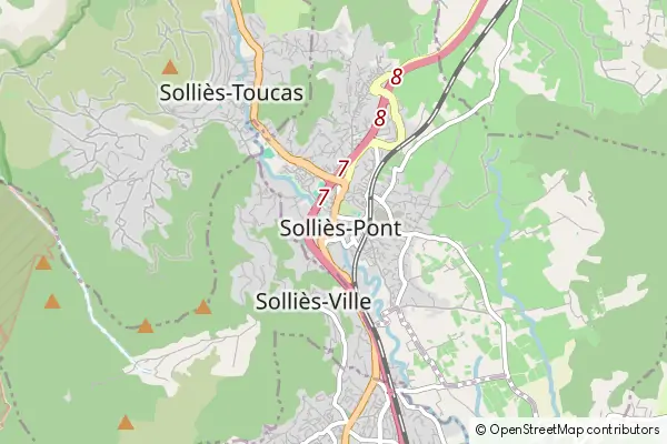 Mapa Solliès-Pont