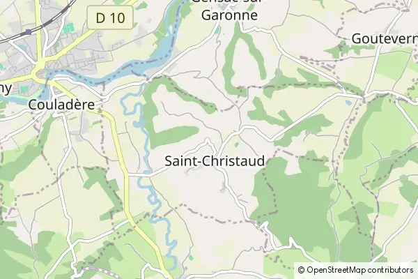 Mapa Saint-Christaud