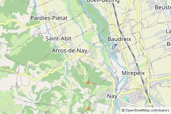 Mapa Bourdettes