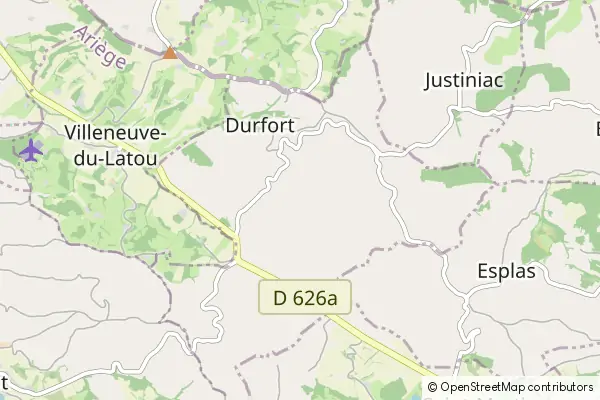 Mapa Durfort