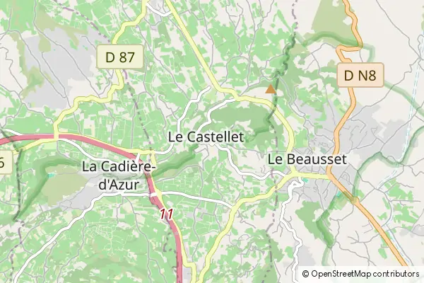 Mapa Le Castellet