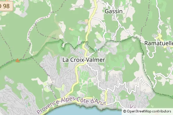 Mapa La Croix-Valmer