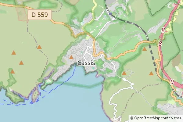 Mapa Cassis