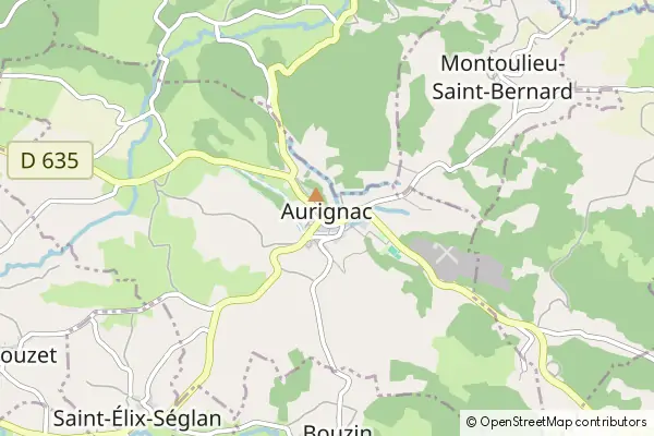 Mapa Aurignac