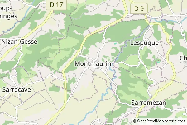 Mapa Montmaurin